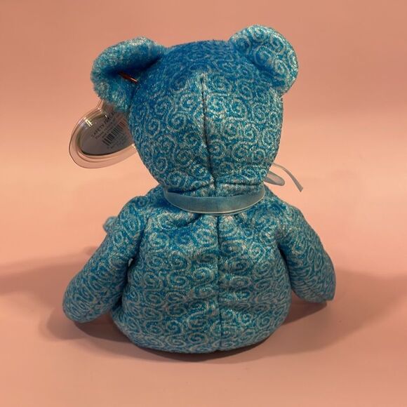 2001 Vintage Ty Original Beanie Baby Classy The Peoples Choice Blue Bear NWT EC - Picture 3 of 10